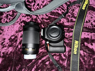 Nikon D3500 24.2 MP Digital Camera - Black (Kit 18-55mm & 70-300mm) + 2 Lenses