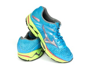 Mizuno Wave Inspire 9 Women's Size 7.5 Blue \u0026 Lime Green Running Shoes 8KN-34334 | eBay