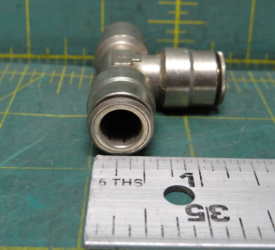 Stainless Steel Tube Fitting Union Push to Connect Tee 10mm x 10mm x 10mm - Image 3 of 3