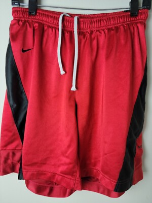 Nike Hoops Drawstring Red Black Zip Pocket Athletic Basketball