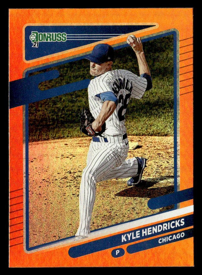2021 Donruss #87 Kyle Hendricks Holo Orange Card Chicago Cubs