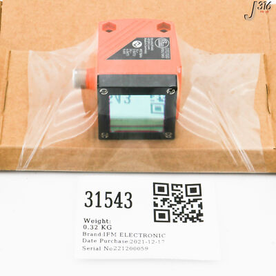 のん 31543 IFM ELECTRONIC PHOTOELECTRIC DISTANCE SENSOR, O1DLF3KG (NEW