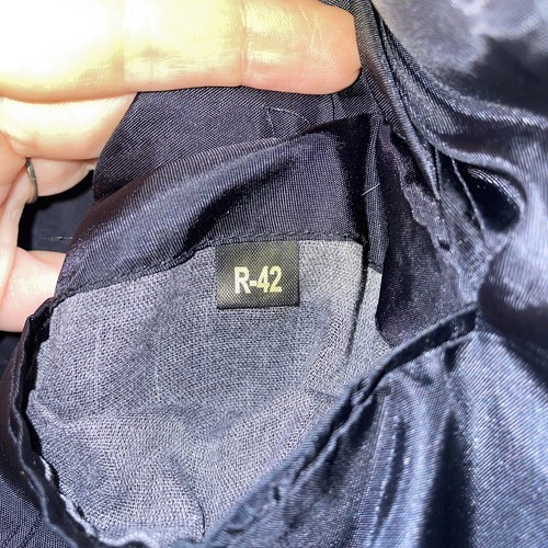 Sobretodo de colección Lauren Ralph Lauren lana cachemira gris oscuro espina de arenque para hombre 42 R - Imagen 5 de 9