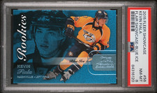 2015-16 Kevin Fiala Fleer Showcase Flair Blue Ice Rookie RC #56 /199 PSA 8