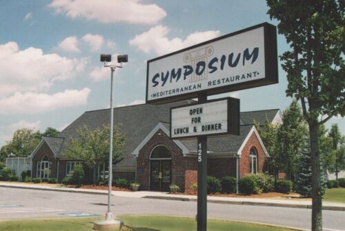Restaurant Symposium Mediterran Lancaster Pennsylvania Chrom 4x6 Postkarte