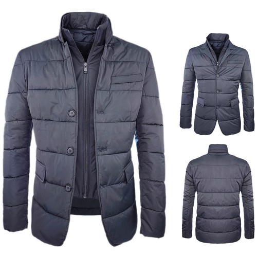 Giubbotto Uomo Invernale Imbottito Giubbino Classico Giacca Elegante VEQUE  | eBay