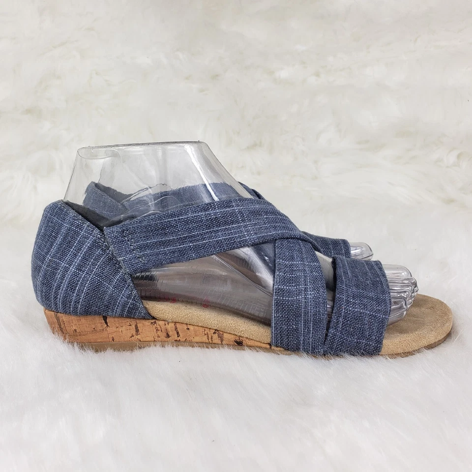 JELLYPOP Liberty Memory Foam Blue Casual Sandals Womens Size 6.5 - Image 4 of 4