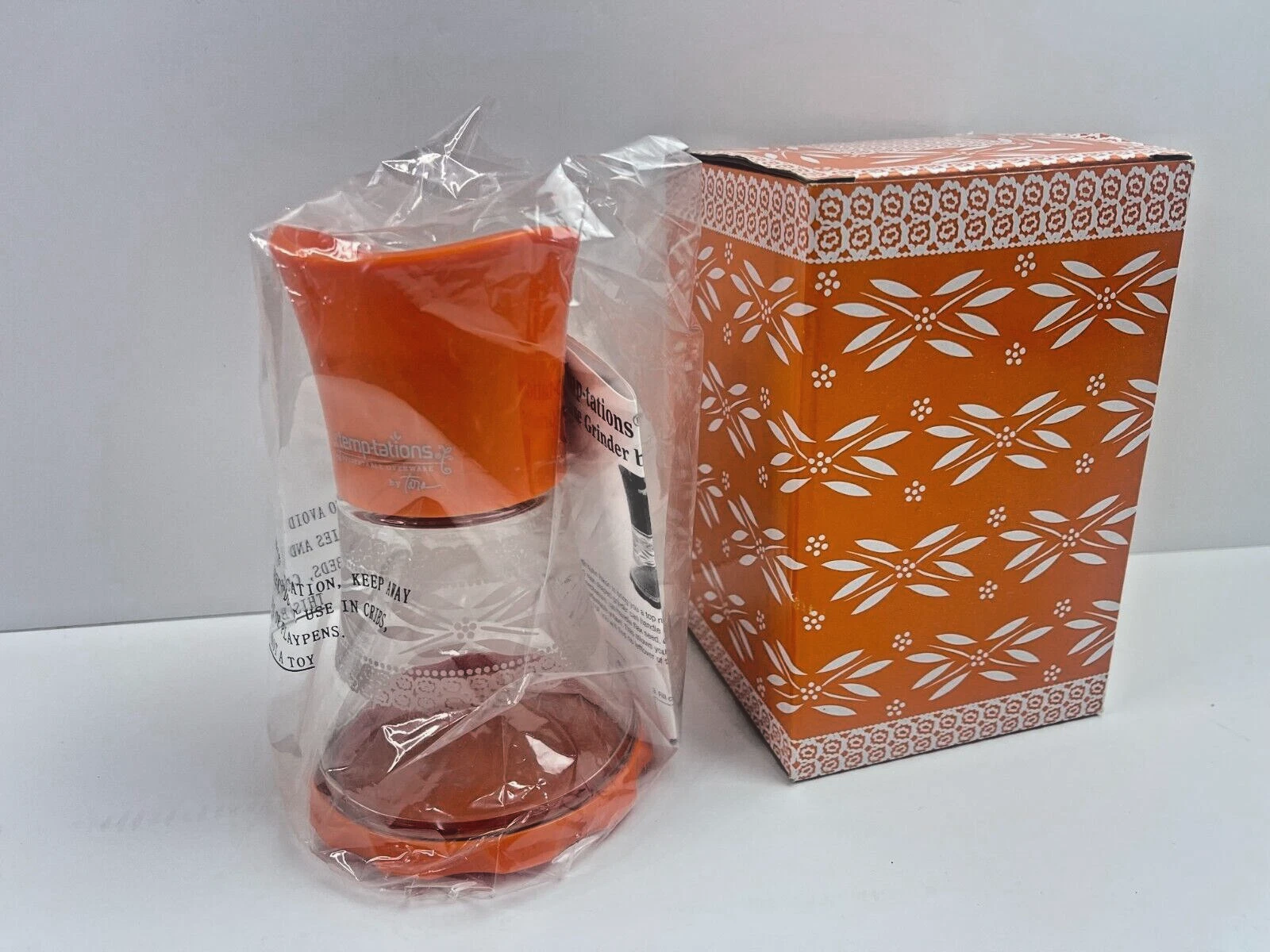 Temptations Old World Vase Adjustable Grinder Spices By Kuhn Rikon Orange