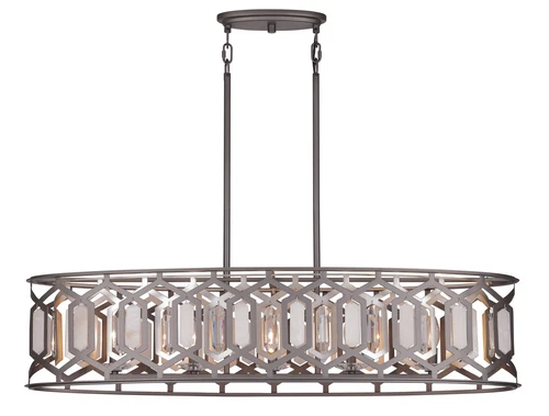 Minka Lavery Hexly 5 Light Island, Bronze / Sultry Silver - Picture 2 of 7