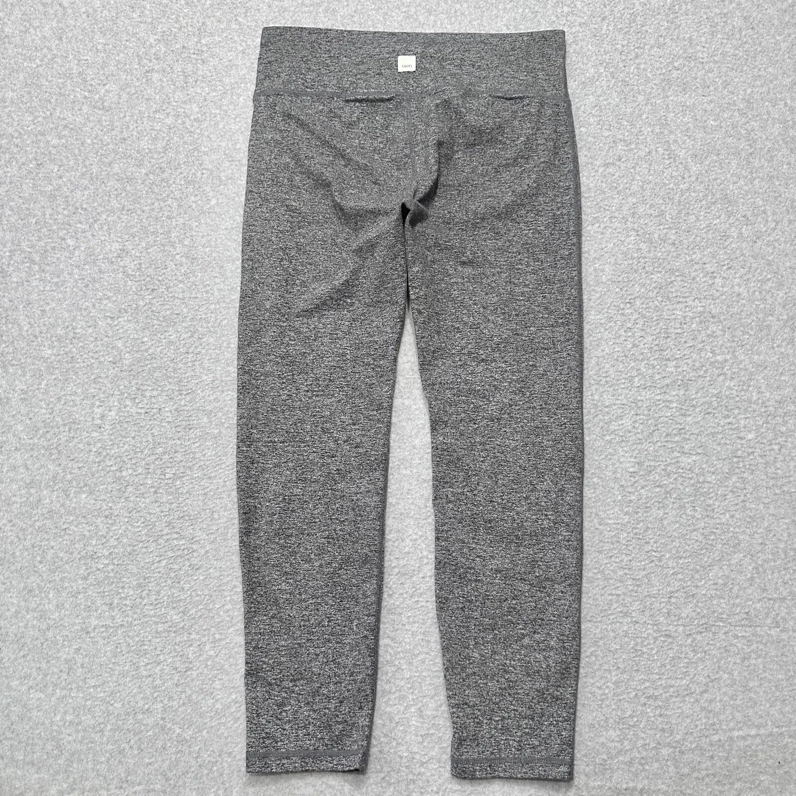vuori heather performance crop stretch gym yoga leggings