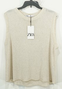 zara knit sleeveless top
