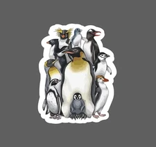 Penguin Family Sticker Waddle Waterproof