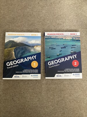 Pearson Edexcel A-Level Geography Textbooks 1+2 - Fourth Ed. - Hodder Education 