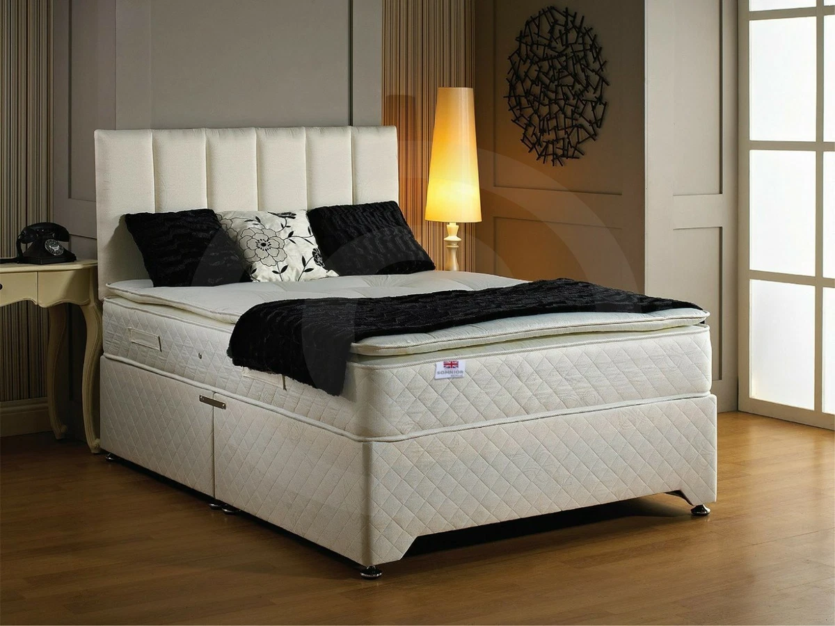 Bed Centre Pillow Top 2 Draw Divan Bed Small Double eBay
