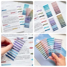 1200/2400Pcs Self Adhesive Index Label Colored Index Label Writable File Label