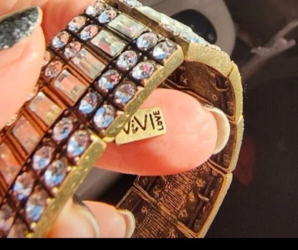 PULSERA VIVI LOVE CRISTAL GENUINO ELÁSTICO Foto 4 de 4