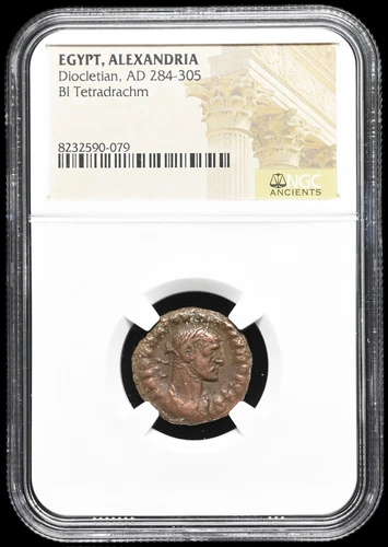 EGYPT, Alexandria. Diocletian. AD 284-305. Potin Tetradrachm, NGC Certified