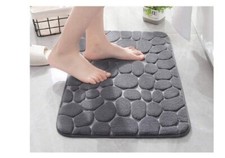 Super Water Absorbent Soft Memory Foam Bath Mat Non-Slip Bathroom Shower Rug