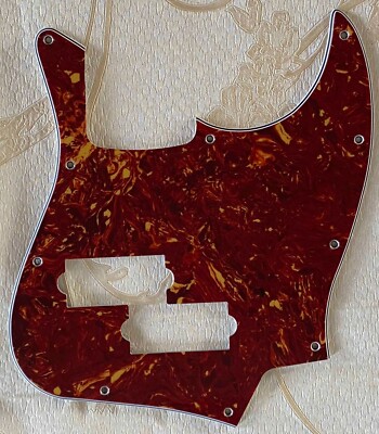 Pick Top Jazz Bass With PB Pickup Hole Guitar Pickguard,4 Ply Red Tortoise