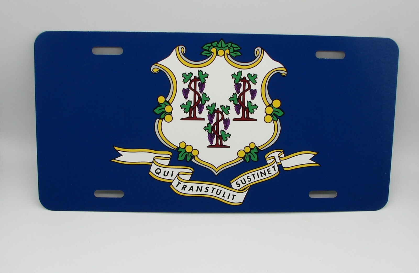 CONNECTICUT STATE FLAG METAL CAR NOVELTY LICENSE PLATE AUTO TAG eBay