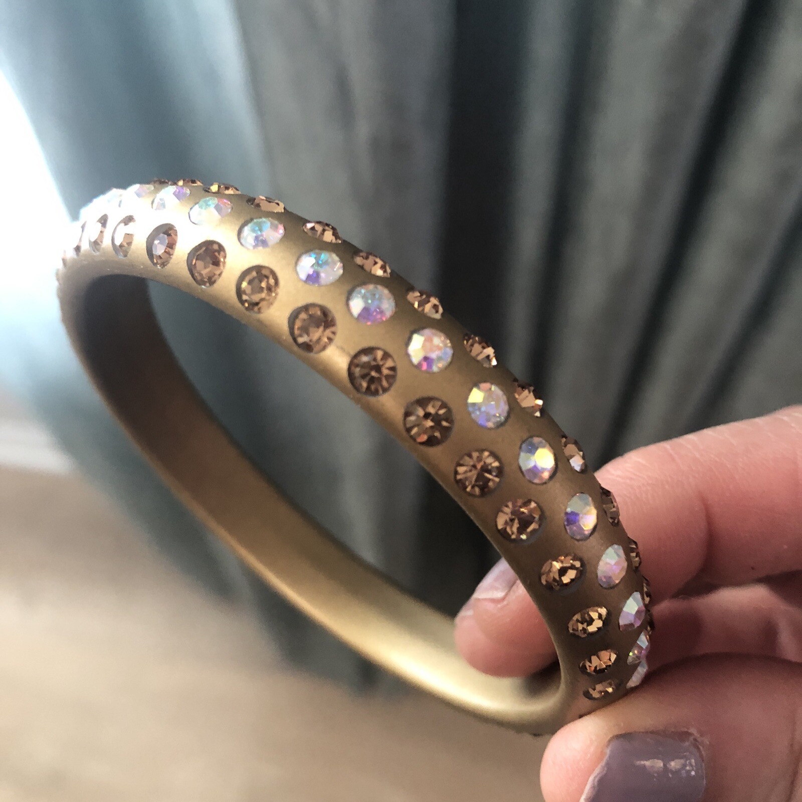 Acrylic Bangle Crystal Bracelets Five - image 8