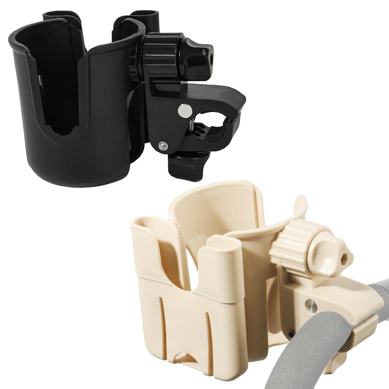 2 in 1 Stroller Cup Holder Phone Holder for Bike Scooter Wheelchair Universal