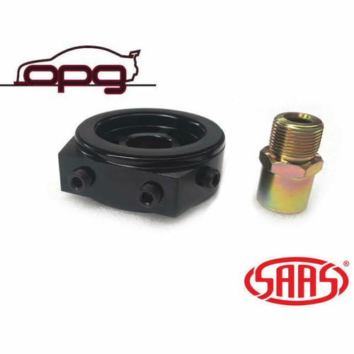 SAAS Oil Sandwich Plate for HT HG HQ HJ HZ WB Red V8 4.2 5.0L Oil Pressure Temp - Picture 2 of 6