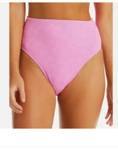 Jessica Simpson Womens Sweet Daisy High Waist Swim Bottom Separates Large (az59