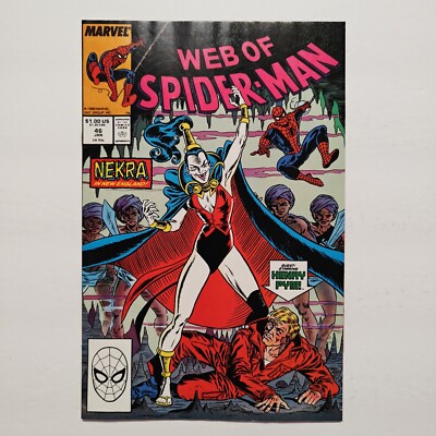 Web Of Spider-Man #46 (1989) Nekra App - Gemini Mailer - We Combine - VF/NM  ~A1