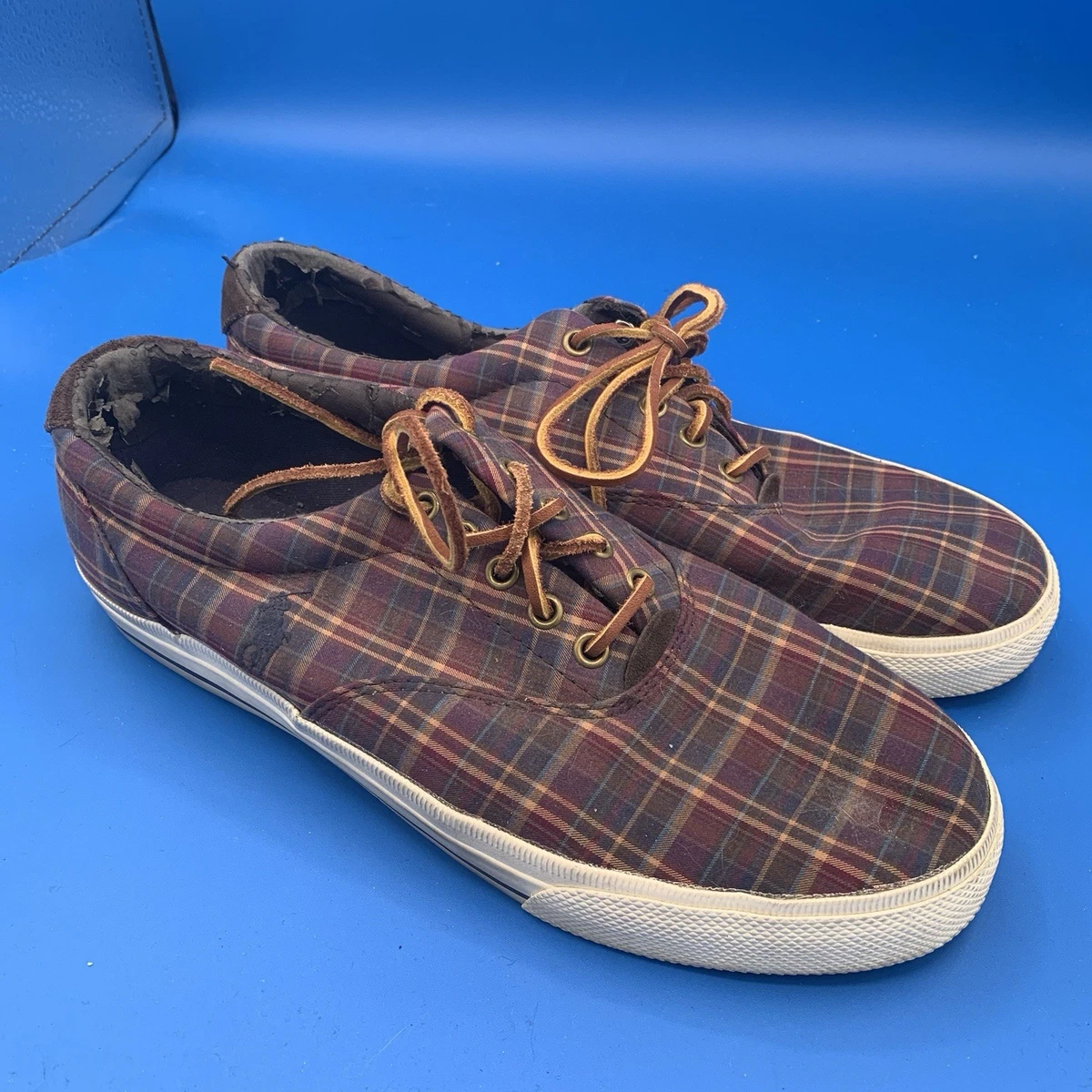Polo Ralph Lauren Thorton III Mens Shoes 8D Multicolor Plaid Preppy New Men main image 2