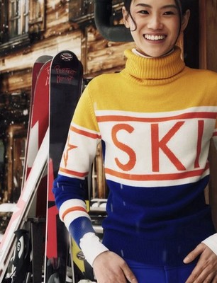 NWT Perfect Moment merino wool schild SKI Turtleneck Sweater