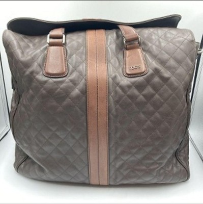 TODS Tod's Leather 2way Boston Bag Tote Bag Quilting