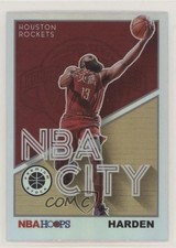 2019-20 Panini NBA Hoops Premium Stock NBA City Holo James Harden #9 04xg