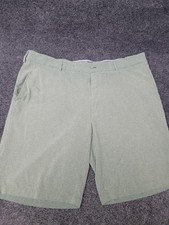 Walter Hagen Shorts Mens 42 Green Golf Performance Flat Front Lightweight