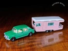 Lesney Matchbox No.64b MG 1100 & No.23d Trailer Caravan