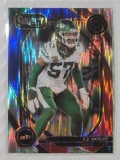Two C.J. Mosley Variation cards from Prizm & Select - See Description - Jets