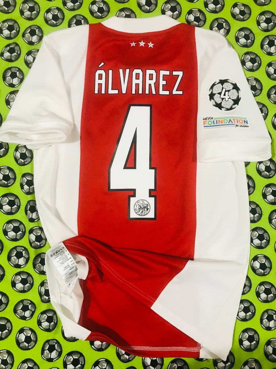 Adidas Ajax Home Soccer Football Jersey Champions 2021 2022 Edson