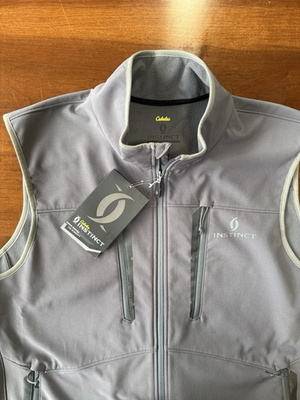 #ad Cabela’s Instinct Fannin Soft Shelled Vest Mens XXL Flint Gray New NWT Outdoor $39.99