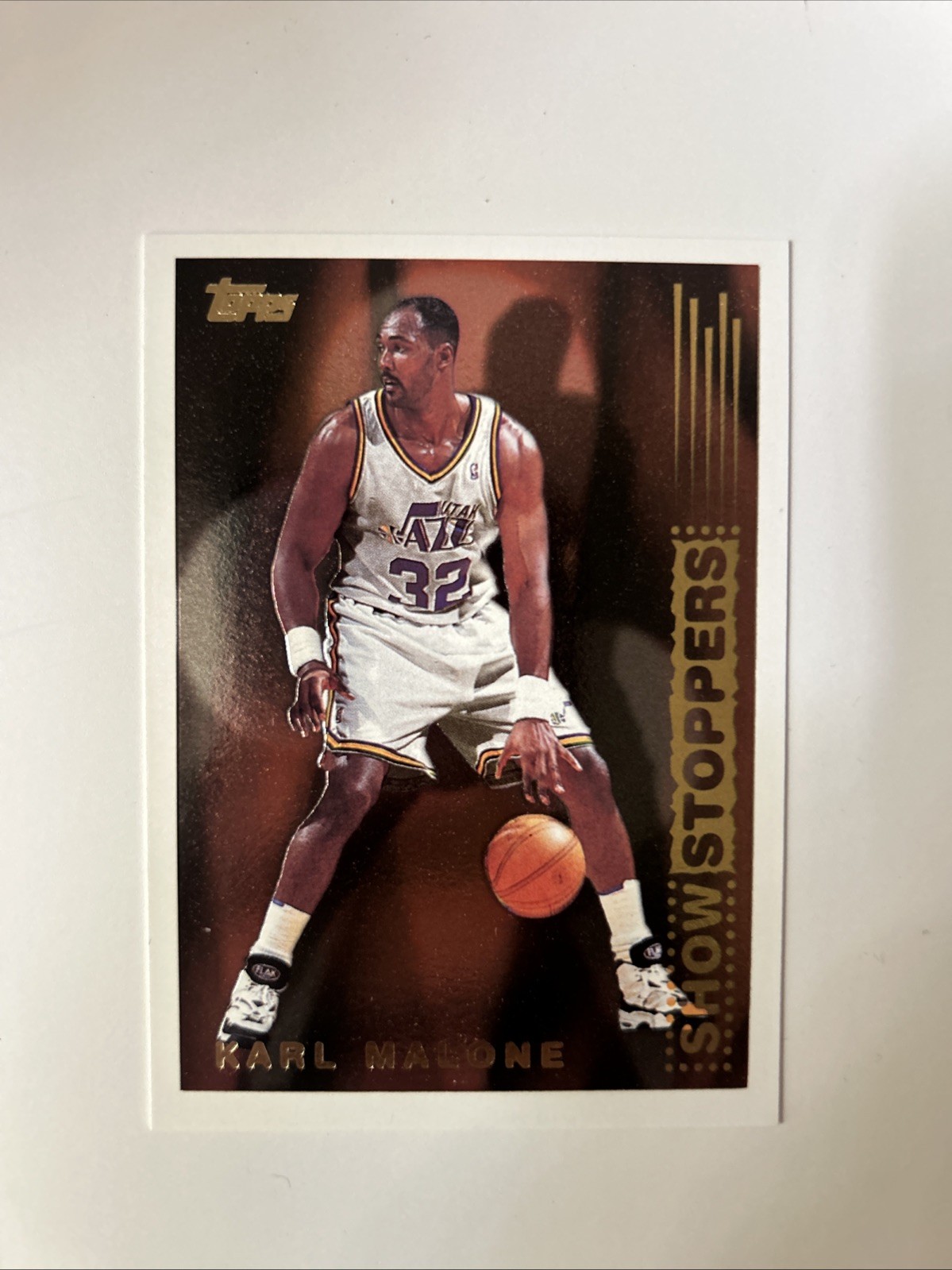 1995-96 Topps Showstoppers Karl Malone #SS10 Utah Jazz HOF