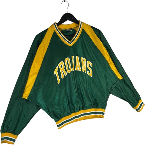 Mens Vintage Russell Trojans Pullover Windbreaker Green Size L - Picture 4 of 7