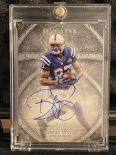 2024 Topps Five Star Reggie Wayne ON CARD AUTO /25 Indianapolis Colts