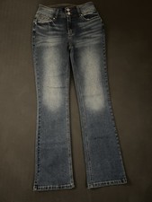 Flamingals Womens Blue Medium Wash Bootcut De...