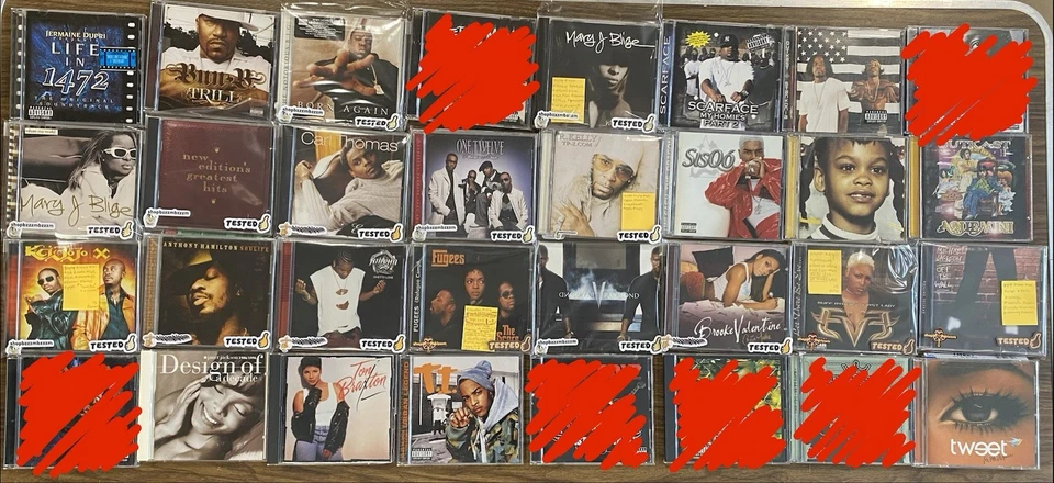 204 CD lot hip-hop r&b pop soul 90s 2000s mixed genres collection g-vg+ - Image 3 of 4