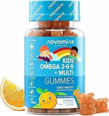 Omega 3 Gummibärchen Kinder - 30 Stk -Alternative zu Fischöl,Omega 9 6 3. Vegan - Bild 1 von 4