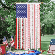 4Th of July Decorations Flag- Memorial Day Patriotic Decor - 50 X 27 Inches Red,