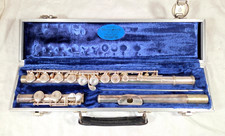 E.L. Deford Silver Plated Flute & Case