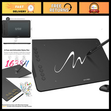 10x6 Drawing Tablet with 16K Battery-Free Stylus  8 Customizable Keys