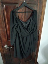 Plus Women's Black Shein Curve Party Or Evening Dress Size 4XL NWOT 48" Bust