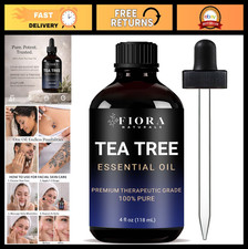 100 Pure Tea Tree Oil 4 Fl Oz - Essential Oil for Skin, Hair, Nails  Aromather