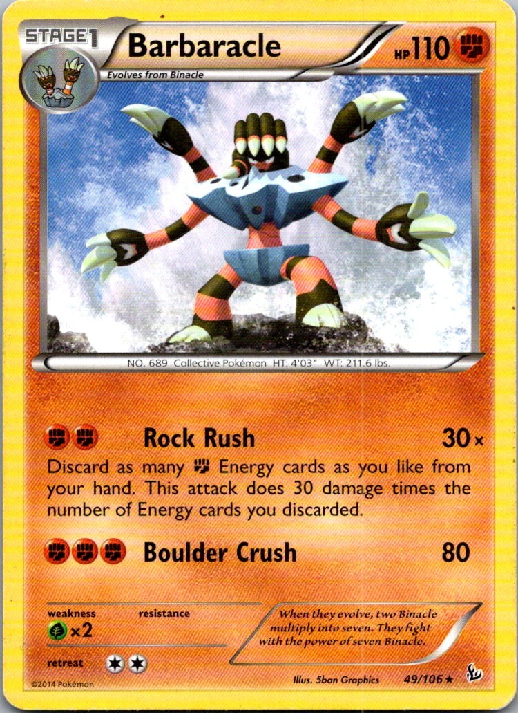 Barbaracle 49/106 XY - Flashfire Rare LP